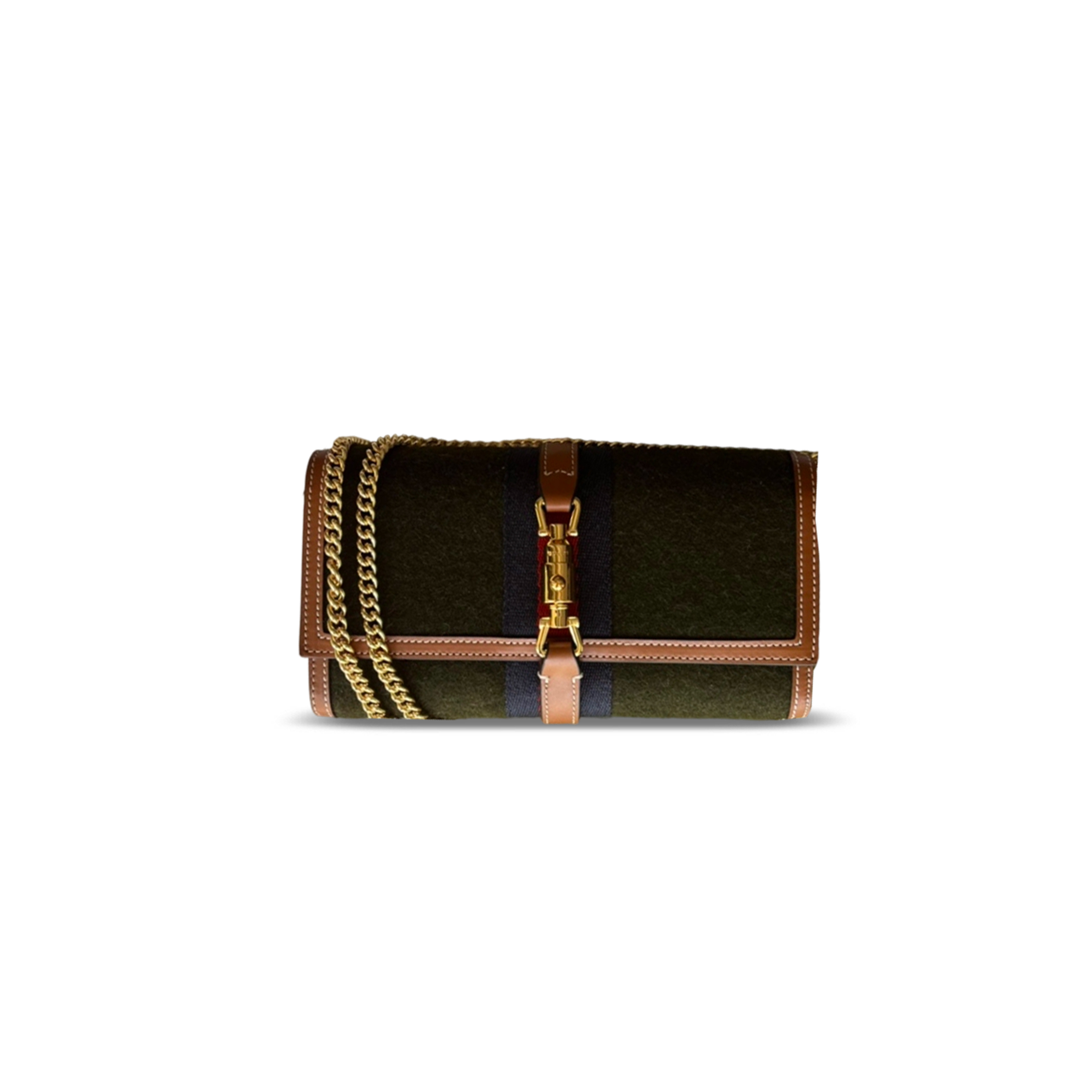 GUCCI  JACKIE 1961 WALLET ON CHAIN 652681 (19*10*3.5cm)